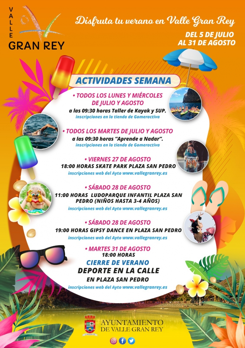 DISFRUTA TU VERANO VALLE GRAN REY - Inscríbete