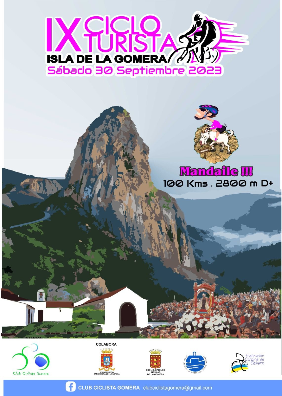 IX CICLOTURISTA ISLA DE LA GOMERA     - Inscríbete