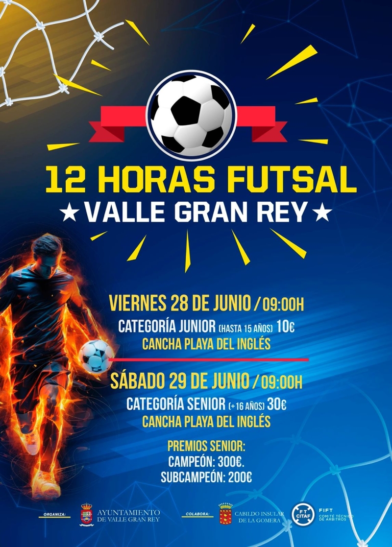 I TORNEO XII HORAS FUTSAL VGR - Inscríbete