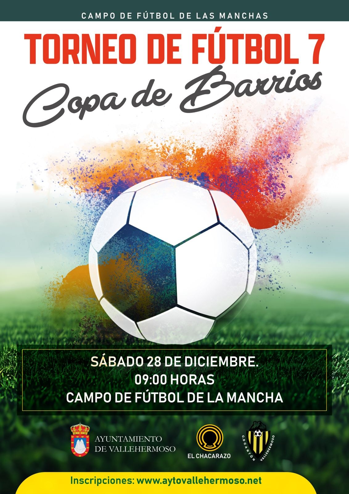 TORNEO DE FÚTBOL 7 COPA DE BARRIOS - Inscríbete