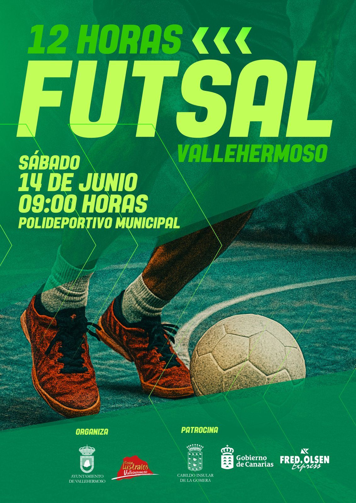 12 HORAS FUTSAL FIESTAS LUSTRALES VALLEHERMOSO 2025 - Inscríbete
